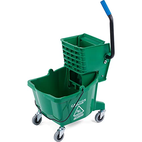 Carlisle 3690809 Kommerzieller Wischeimer mit seitlichem Auswringer, 26 Quart Kapazität, grün von Carlisle FoodService Products