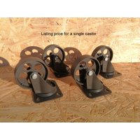 Industrie Möbel Drehbar Metall Rollen Lenkrad Couchtisch Räder Kreis Graphit 8, 9 cm von CarlitoN