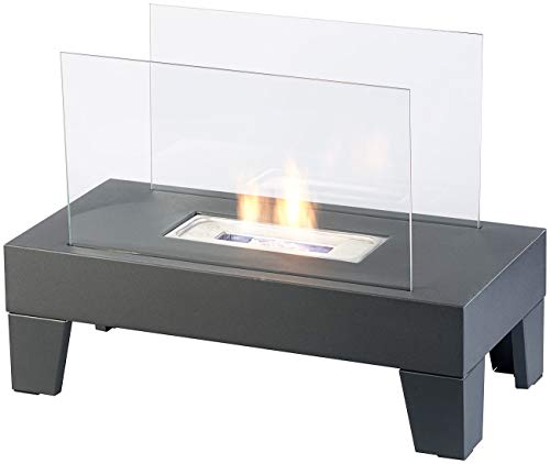 Carlo Milano Dekofeuer Wohnzimmer: Bio-Ethanol-Lounge-Dekofeuer, 60 x 45 x 30 cm, bis 60 Min. Brenndauer (Ethanol Kamin Standkamin, dekorativer Ethanol-Kamin, Geschenkideen) von Carlo Milano