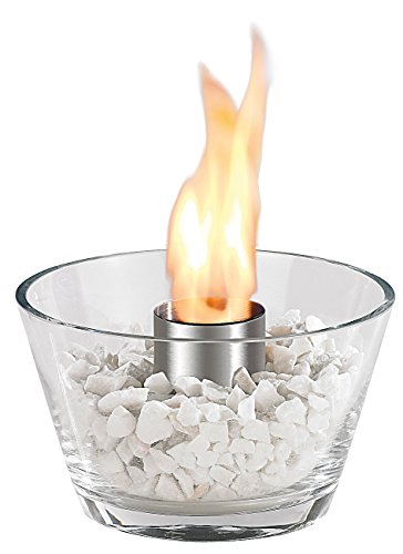 Carlo Milano Glasfeuerschale: Glas-Feuerschale Marrakesch für Bio-Ethanol (Feuer Glas Schale, Bioethanol Tischfeuer, Kaminfeuer) von Carlo Milano