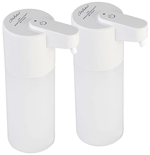 Carlo Milano Infrarotseifenspender: 2er Set Automatischer Akku-Seifenspender, IR-Sensor, 5 Stufen, 500 ml (Elektronischer Seifenspender, Automatische Flüssigseifenspender, Desinfektion) von Carlo Milano