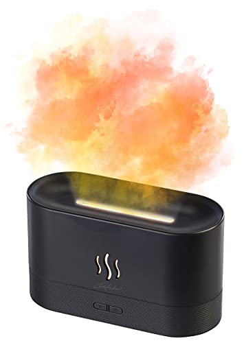 Carlo Milano Aroma Diffusor: Ultraschall-Aroma-Diffuser mit zuschaltbarer LED-Flamme, USB-Betrieb (Duftlampe, Ultraschall-Luftbefeuchter, Nebelmaschine) von Carlo Milano