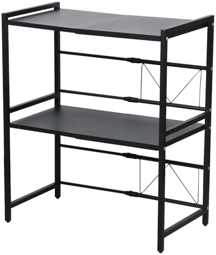 Carlo Milano Microwellenregal: Verstellbares Mikrowellenregal, 3-stufig, erweiterbar (Mikrowellen-Organizer, Steckregale) von Carlo Milano