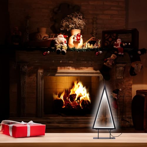 Carlo Milano LED Licht: Design-Metall-Weihnachtsbaum, 67 LEDs, 36 cm Höhe, 2 m USB-Stromkabel (Weihnacht Baum mit LED, Tannenbäume künstlich mit LED) von Carlo Milano
