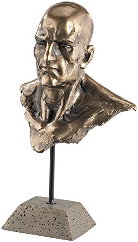 Carlo Milano portraitbüste: Männliche Portrait-Büste, Kunstharz-Guss in Bronzeoptik (Statue, Deko-Statuen) von Carlo Milano
