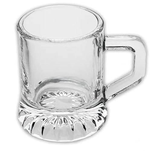 36er-Set Schnapsglas mit Henkel, klare Shotgläser 2-3cl, universell einsetzbare Likörgläser, Aperitif-Gläser, Dessertgläser, Eierlikör-Gläser – ideal für Partys, Ramazzotti, Jägermeister (Transparent) von Carlso