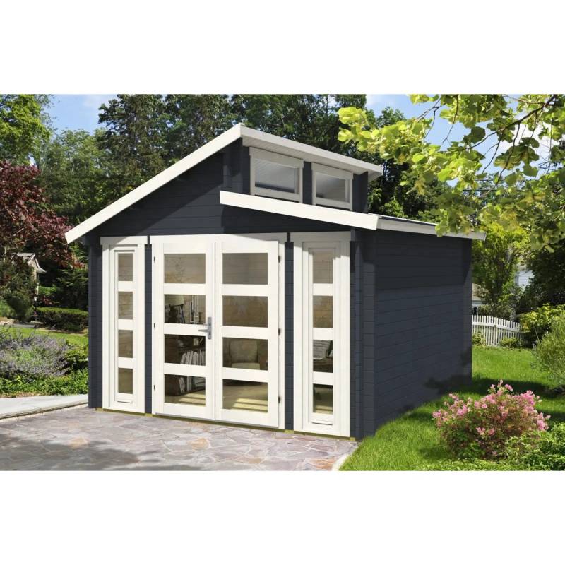 Carlsson Holz-Gartenhaus Vinea-40 Pultdach Unbehandelt 330 cm x 322 cm von Carlsson