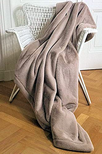 Carma Plaid Webpelzdecke Tender Nude von Carma