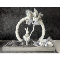 Ostersdeko Tablett Mit Led Beleuchtung "Ballons" Unikat von CarmaCreative