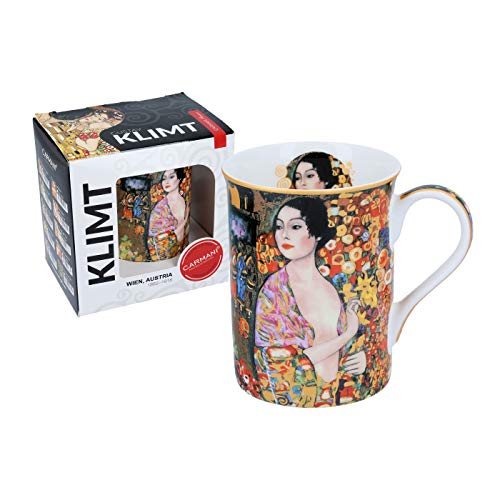 Carmani - Klassischer Becher mit Gustav Klimt 'Der Tänzer' 420ml von Carmani