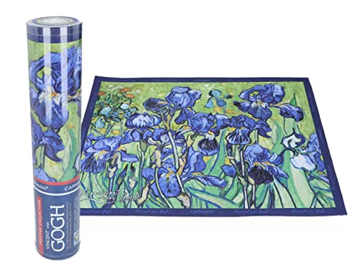 Tischsets für Esstisch, Vincent Van Gogh The Irises, Platzdeckchen, 40 cm, Tischsets, Küchenmatten von Carmani