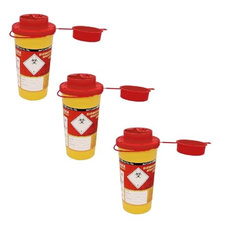 Kanülenabwurfbehälter 193505-3 Stck.- Carmesin® Bundle Safety-Box 0,5 Ltr. von Carmesin
