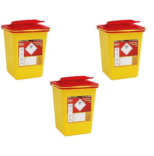 Kanülenabwurfbehälter -3 Stck.- 193513-3 Carmesin® Bundle Saf-Box 2,0 Ltr. von Carmesin