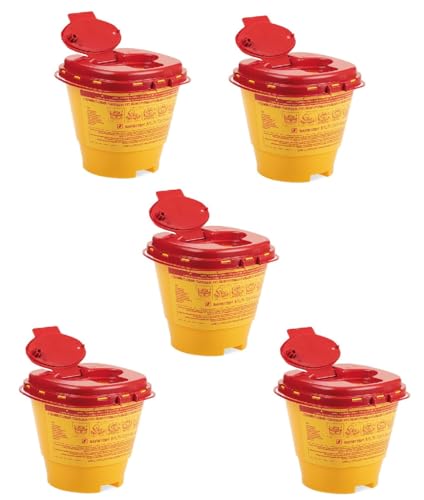 Kanülenabwurfbehälter 77.3884.020-5 Stck.- Carmesin® 2,0 Ltr. Multi-Safety twin 2000 von Carmesin