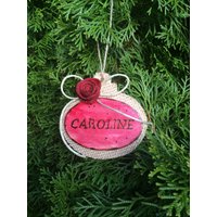 Personalisierte Weihnachtsverzierung Handgemachte Holz Geschenk Topper von CarolaFlowerDesigns