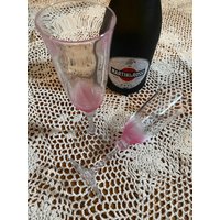 Rosa Geriffelte De Cristal-Durant Florenz Champagnergläser Matt Erhabene Rosenknospen Auf Gestieltem Klarem Glas Set Von 2 Weihnachten Valentines von CarolinaMtnCompany