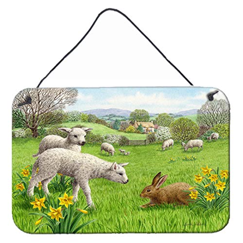 Caroline's Treasures ASA2179DS812 Wand- oder Türaufhänger, Lambs, Schafe und Hasen, mehrfarbig, 8HX12W Caroline's Treasures ASA2179DS812 Wand- oder Türaufhänger, Lambs, Schafe und Hasen, mehrfarbig, 8HX12W von Caroline's Treasures
