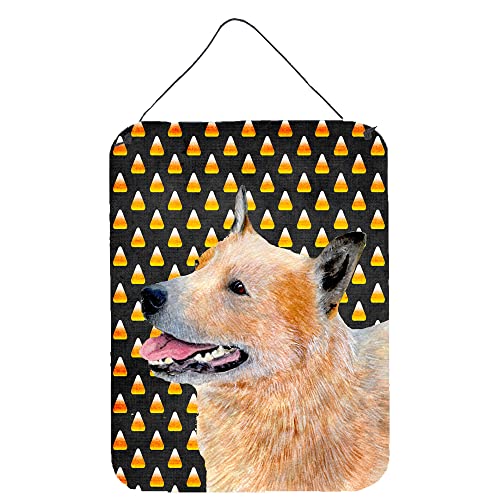 Caroline 's Treasures lh9058ds1216 Australian Cattle Dog Candy Corn Halloween Hochformat Wand oder Tür Aufhängen Prints, 40,6 x 30,5 cm Multicolor von Caroline's Treasures