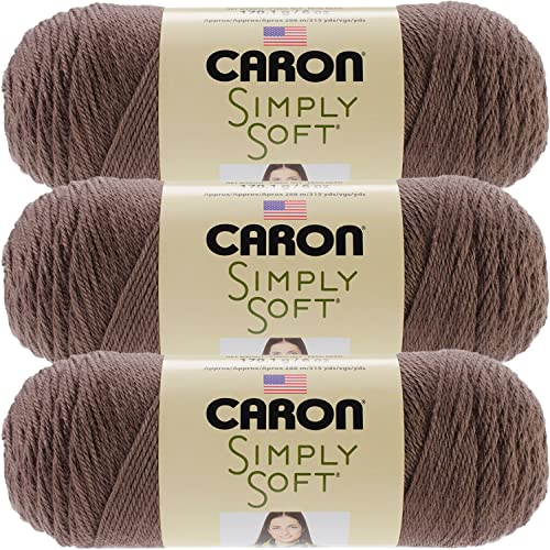 Caron, 170 g, Caron Simply Soft Strickgarn, 3 Stück, bone_parent #H97003-9783 Taupe von Caron