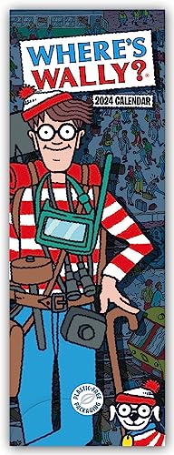 Where's Wally – Wo ist Wally 2024 – Slimline-Kalender: Original Carousel Calendar [Mehrsprachig] [Kalender] von Carousel Calendars