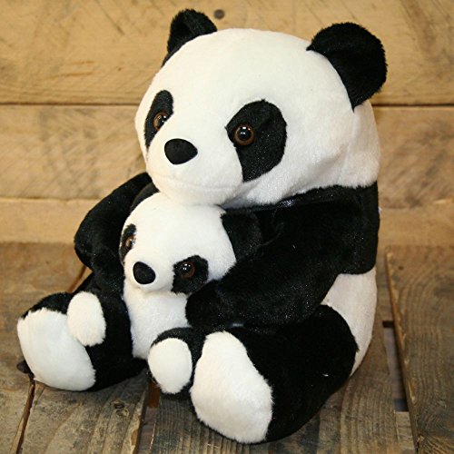 Adorable Black And White Panda Doorstop With Baby ~ Decorative Panda Door Stop by Carousel Home von Carousel Home