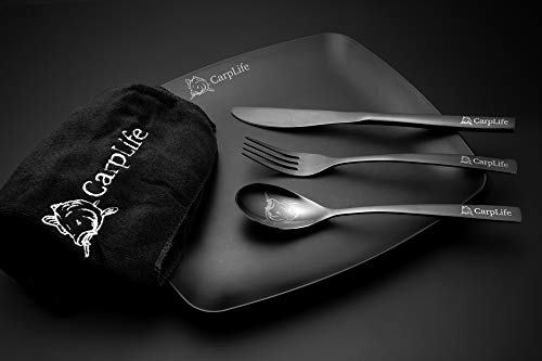 CarpLife ESS-Set - Karpfenangeln - Teller und Besteck-Set - Mikrofasertuch von CarpLife Products Ltd