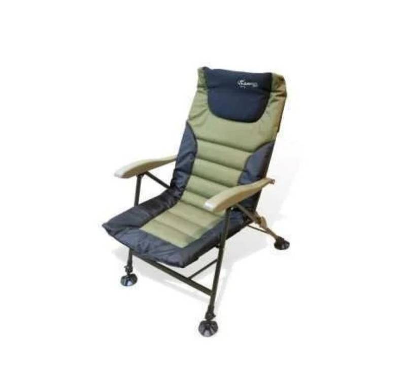 CarpOn Angelstuhl Relax Plus Karpfenstuhl, Gartenstuhl, Schwarz-Grün (1 St) von CarpOn