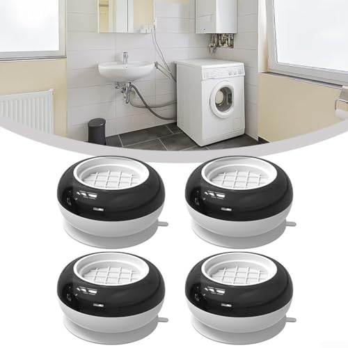 4 x universelle rutschfeste Gummifüße, Trommelwaschmaschinenbasis für Waschmaschinen, Trockner, Geschirrspüler (weiß) von Carpango
