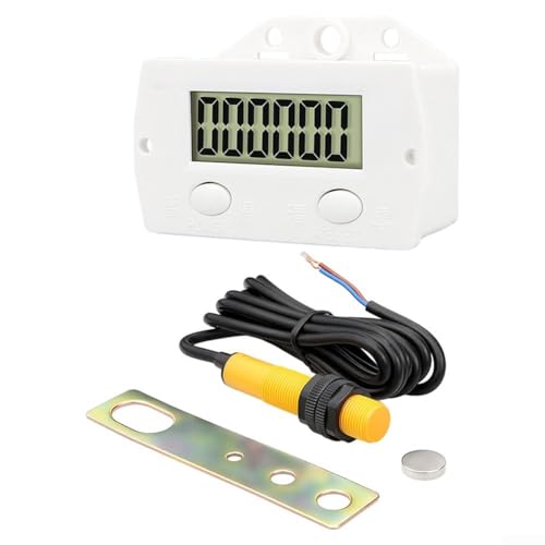 Electronic Digital 6-stellig 0-999999 Digital Clicker Industrial Punch Magnetic Sensor Induction Proximity Switch Counter von Carpango