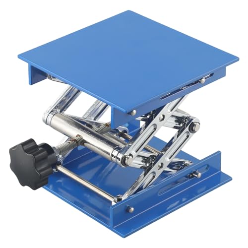 Lab Jack, 10x10cm Aluminium Router Lift Kit Tisch Heben Ständer Rack Holzbearbeitung Gravur Labor Instrument Unterstützung Hebeplattform Lab Jack, 10x10cm Aluminium Router Lift Kit Tisch Heben Ständer Rack Holzbearbeitung Gravur Labor Instrument Unterstützung Hebeplattform von Carpango
