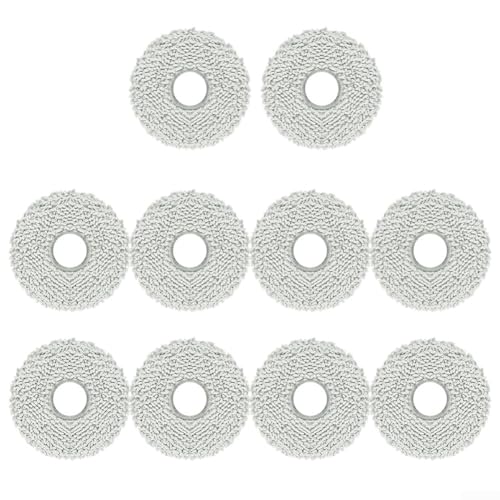 Waschbare Wischpads für Deebot für X1 OMNI/T10 Turbo Mop Kits Wischen mit wiederverwendbarem Reinigungsmopptuch (10 Stück) von Carpango