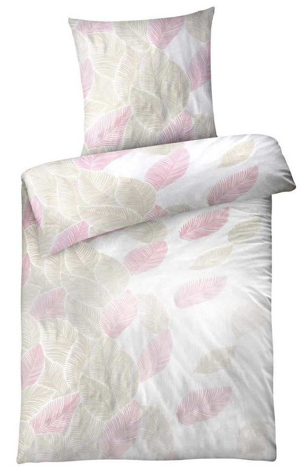 Carpe Sonno Bettwäsche Seersucker 135x200 155x220 Bügelfrei Sommer Floral Blumen Baumwolle, Seersucker, 2 teilig, Kühlende Bettwaren Bügelfrei Pflegeleicht Blumen Blätter Weiß Rosa von Carpe Sonno