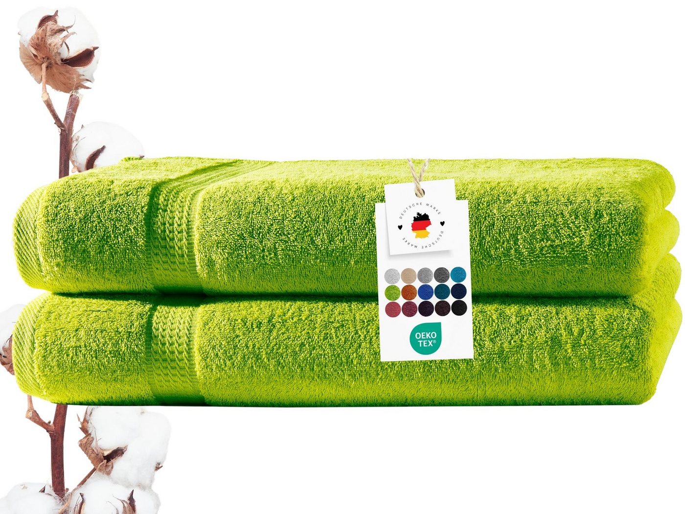 Carpe Sonno Duschtücher 70x140 cm 100% Baumwolle Handtücher 500 g/m2 Frottier Duschtuch Set, Frottier (Spar-Set, 2-St), Extra Soft & Weich, Saugfähig, Schwer, Atmungsaktiv, schnell trocknend von Carpe Sonno