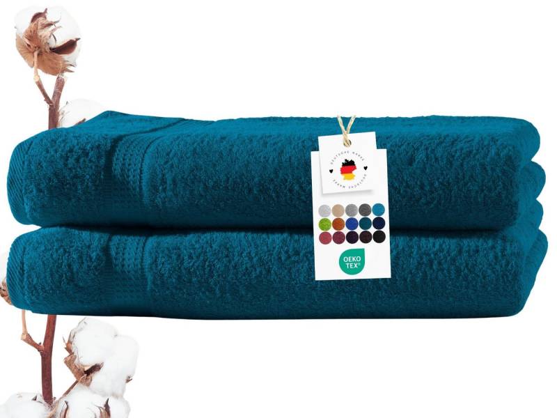 Carpe Sonno Duschtücher 70x140 cm 100% Baumwolle Handtücher 500 g/m2 Frottier Duschtuch Set, Frottier (Spar-Set, 2-St), Extra Soft & Weich, Saugfähig, Schwer, Atmungsaktiv, schnell trocknend von Carpe Sonno
