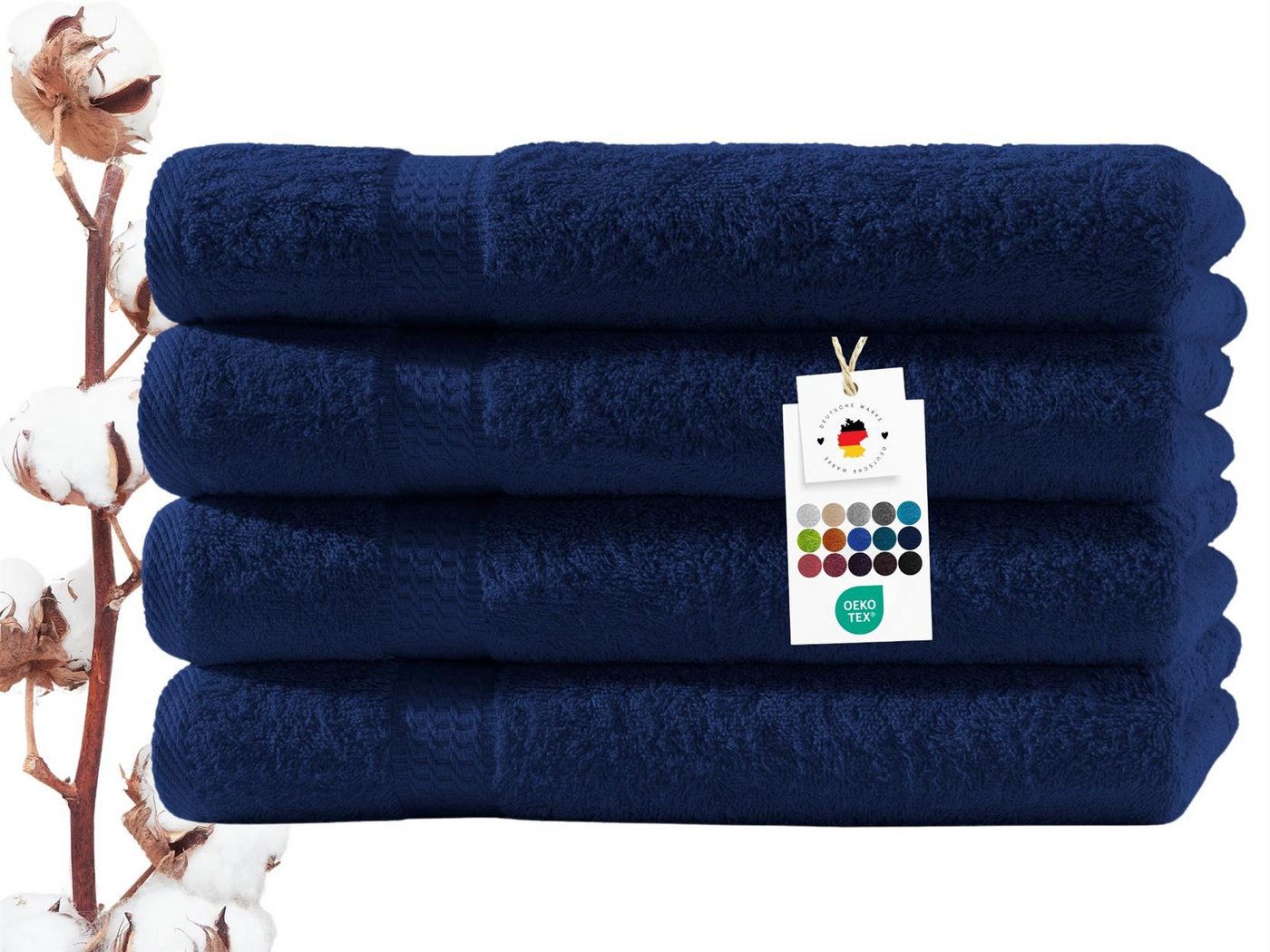 Carpe Sonno Duschtücher 70x140 cm 100% Baumwolle Handtücher 500 g/m2 Frottier Duschtuch Set, Frottier (Spar-Set, 4-St), Extra Soft & Weich, Saugfähig, Schwer, Atmungsaktiv, schnell trocknend von Carpe Sonno
