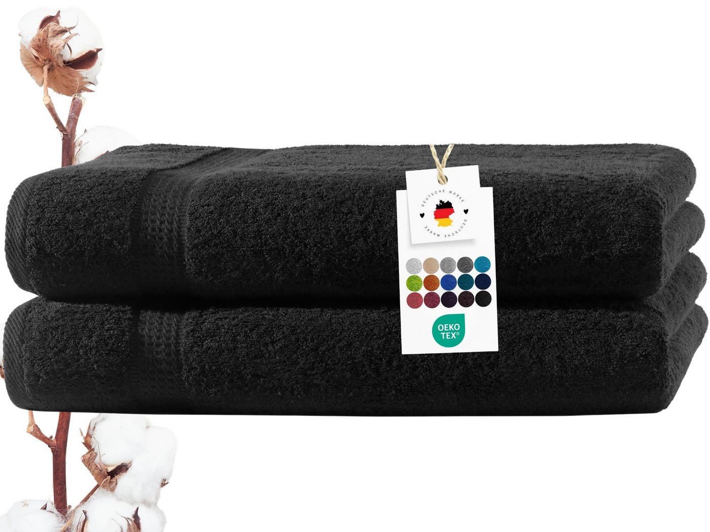 Carpe Sonno Duschtücher 70x140 cm 100% Baumwolle Handtücher 500 g/m2 Frottier Duschtuch Set, Frottier (Spar-Set, 2-St), Extra Soft & Weich, Saugfähig, Schwer, Atmungsaktiv, schnell trocknend von Carpe Sonno