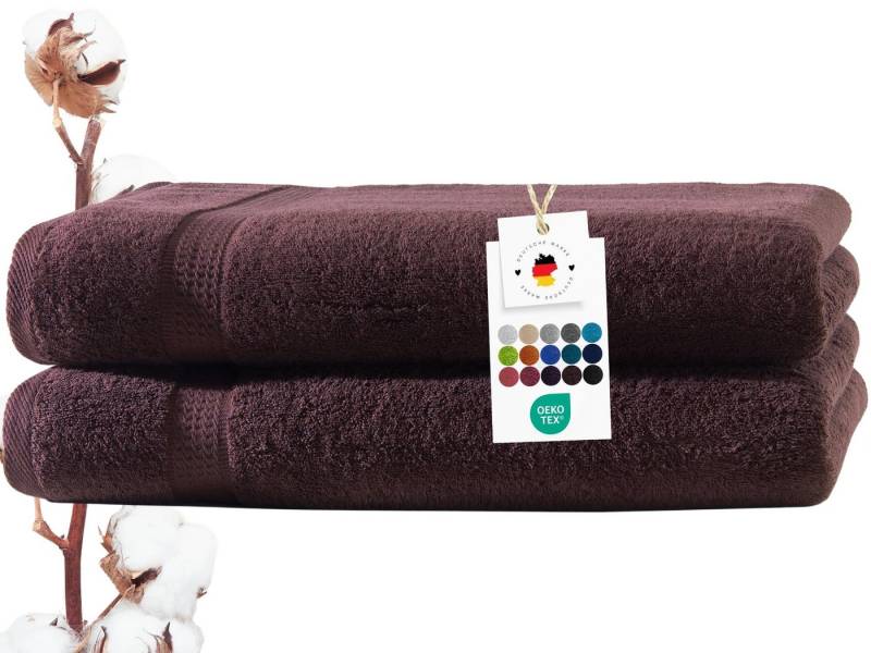 Carpe Sonno Duschtücher 70x140 cm 100% Baumwolle Handtücher 500 g/m2 Frottier Duschtuch Set, Frottier (Spar-Set, 2-St), Extra Soft & Weich, Saugfähig, Schwer, Atmungsaktiv, schnell trocknend von Carpe Sonno