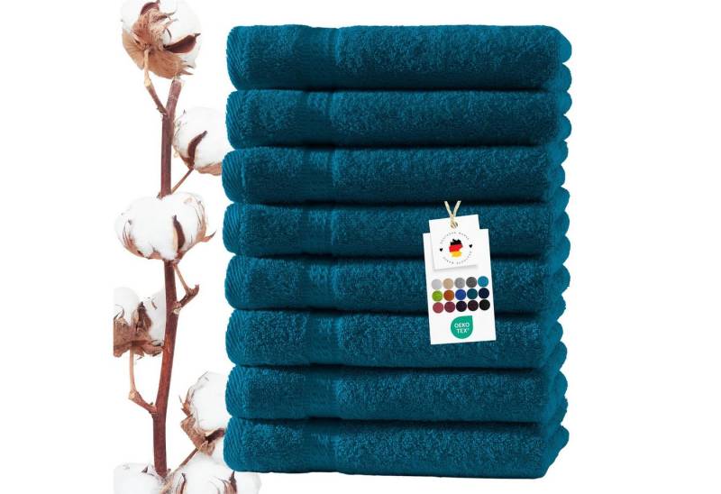 Carpe Sonno Gästehandtücher 30x50 cm 8x Gästetuch Set 100% Baumwolle Frottier Handtücher 500 g/m2, Frottier (Spar-Set, 8-St), Extra Soft & Weich, Saugfähig, Schwer, Atmungsaktiv, schnell trocknend von Carpe Sonno