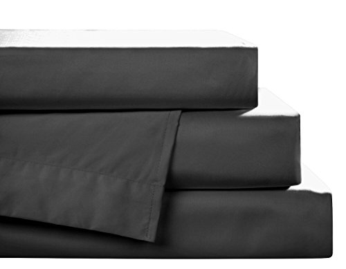 Jersey Spann-Bettlaken aus 100% Baumwolle, Schwarz Uni - Betttuch mit Rundumgummi für faltenfreien Sitz – Besonders strapazierfähiges Laken - 120 x 200 cm von Carpe Sonno