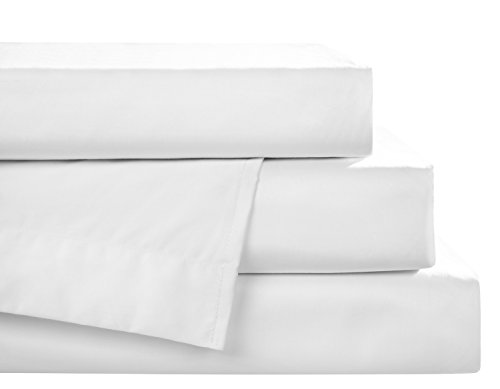 Jersey Spann-Bettlaken aus 100% Baumwolle, Weiß Uni - Betttuch mit Rundumgummi für faltenfreien Sitz – Besonders strapazierfähiges Laken - 140 x 220 cm von Carpe Sonno