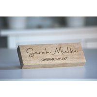Schreibtisch Namensschild Personalisierte Holzplatte Für Plaque Geschenk Büro Dekor Bürogeschenk Sie von CarpenterGirls