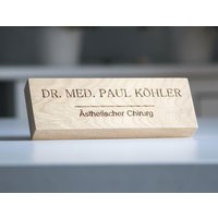 Schreibtisch Namensschild Platte Für Plakette Personalisiertes Geschenk Büro Dekor Büroschild Aus Holz von CarpenterGirls