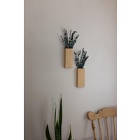 20 cm Kurze Schlanke Holzwandtasche Mit Erhaltenem Eukalyptus 20 cm Kurze Schlanke Holzwandtasche Mit Erhaltenem Eukalyptus von CarpenterKatieCo