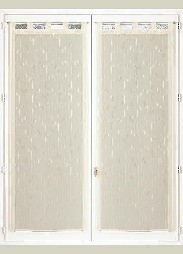 Carpentier & Gute Helden 54320 Vorhang Polyester Elfenbeinfarben 120 x 60 cm von Atout Ciel
