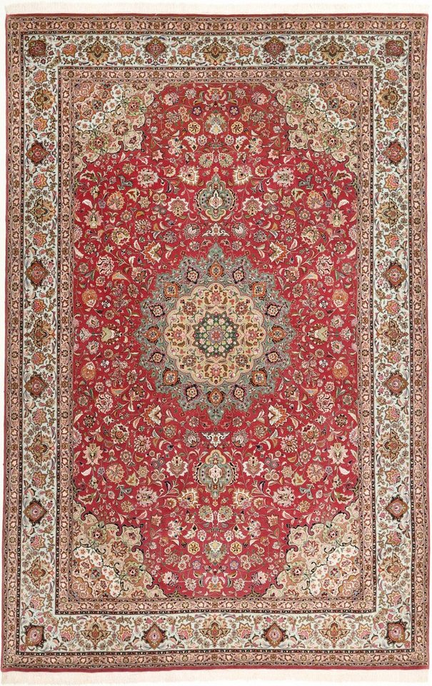 Carpet Avenue Teppich Tabriz 70 Raj Seidenkette 294x207, Rechteck, Höhe: 8 mm von Carpet Avenue