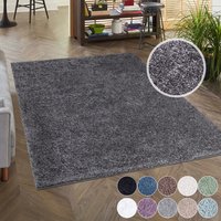 Carpet City Hochflor-Teppich "City Shaggy", rechteckig, 30 mm Höhe, Auch als Läufer, Langflor, Uni, Shaggy, flauschig-weich von Carpet City