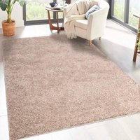 Carpet City Hochflor-Teppich "City Shaggy", rechteckig, Robuster Langflor Teppich uni, besonders flauschig weich von Carpet City