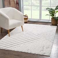 Carpet City Hochflor-Teppich "FOCUS749", rechteckig, 20 mm Höhe, Boho-Teppich, Hochtief-Muster/ 3D-Effekt, für Wohnzimmer, Schlafzimmer von Carpet City