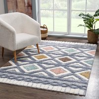 Carpet City Hochflor-Teppich "Focus 3382" rechteckig 20 mm Höhe Boho-Teppich, Hochtief-Muster/ 3D-Effekt, für Wohnzimmer, Schlafzimmer Carpet City Hochflor-Teppich "Focus 3382" rechteckig 20 mm Höhe Boho-Teppich, Hochtief-Muster/ 3D-Effekt, für Wohnzimmer, Schlafzimmer von Carpet City