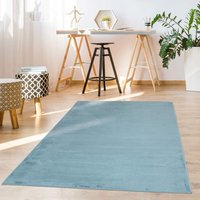 Carpet City Hochflor-Teppich "TOPIA 400" rechteckig 21 mm Höhe Kunstfell-Teppich mit Kaninchenfell-Optik, Haptik, Schlafzimmer von Carpet City